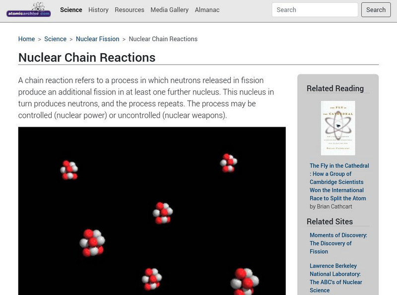 The Atomic Archive: Nuclear Chain Reactions Website The Atomic Archive: Nuclear Chain Reactions Website