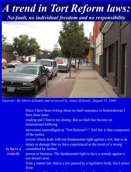 North Central Internet News: Trend in Tort Reform Laws Handout North Central Internet News: Trend in Tort Reform Laws Handout