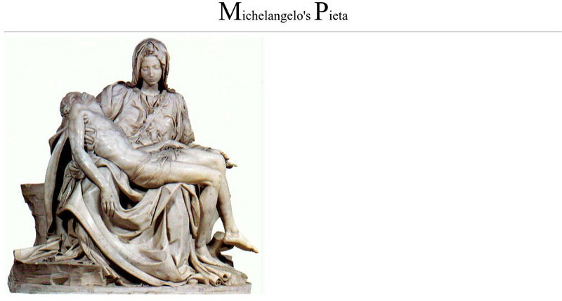 Michelangelo's Pieta Graphic Michelangelo's Pieta Graphic