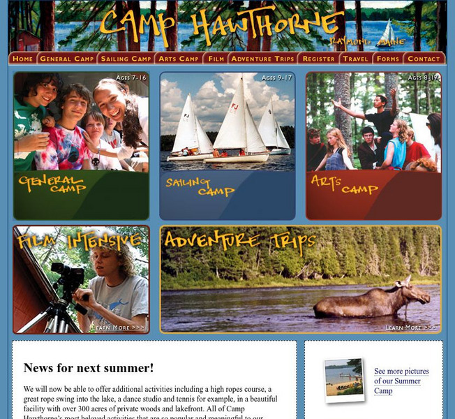 Camp Hawthorne Website Camp Hawthorne Website