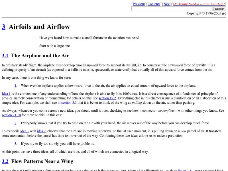 See How It Flies: Airfoils and Airflow Website See How It Flies: Airfoils and Airflow Website