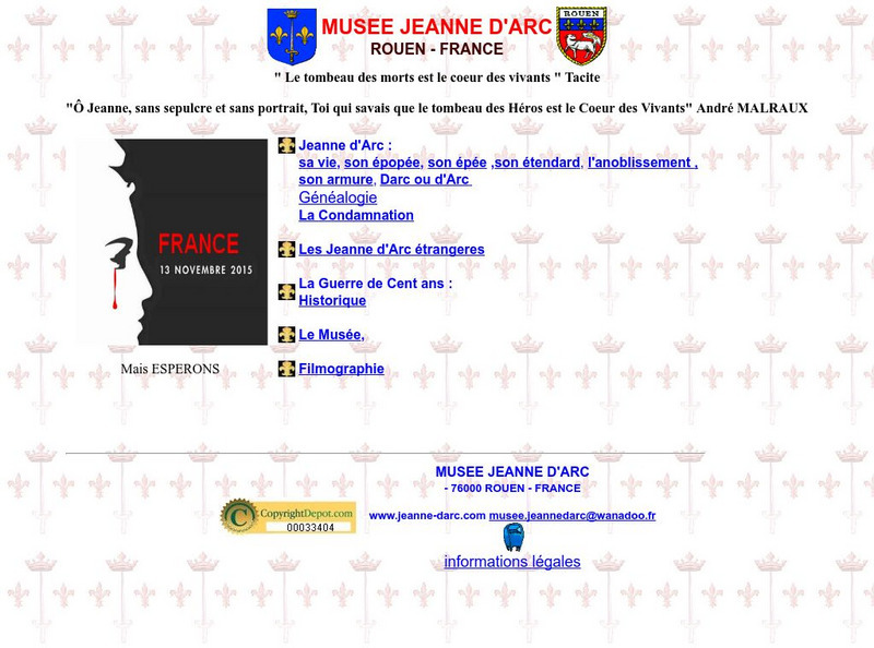Musee Jeanne D'arc: Homepage Website