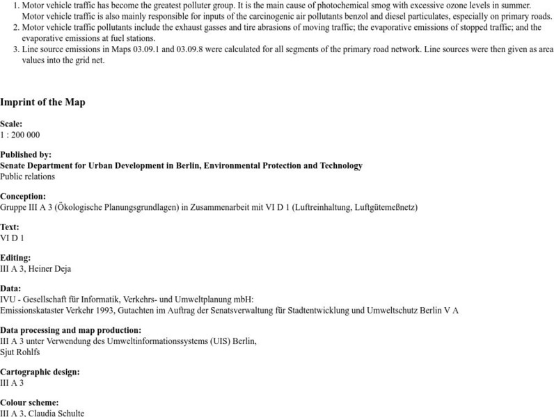 Environmental Atlas Berlin/traffic Hydrocarbons Graphic Environmental Atlas Berlin/traffic Hydrocarbons Graphic