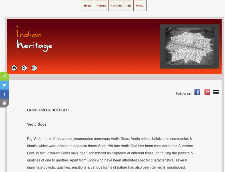 Hindu Gods and Goddess: Vedic Gods Article Hindu Gods and Goddess: Vedic Gods Article