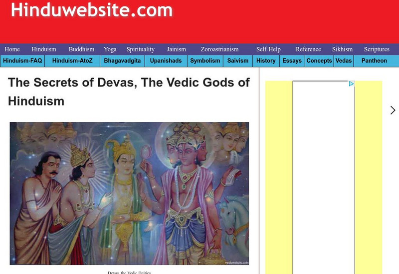 Symbolic Significance of the Vedic Deities Article Symbolic Significance of the Vedic Deities Article
