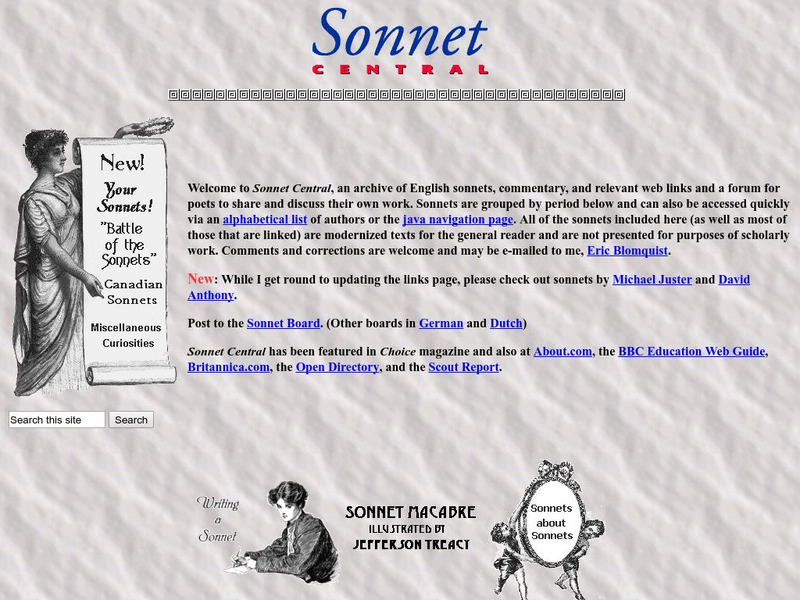 Sonnet Central Website Sonnet Central Website