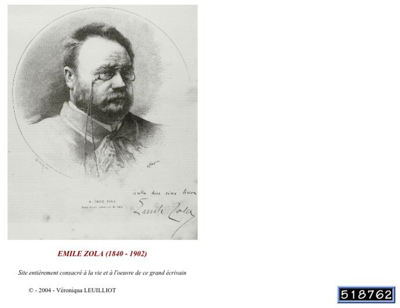 Emile Zola Nulla Dies Sine Linea Handout Emile Zola Nulla Dies Sine Linea Handout