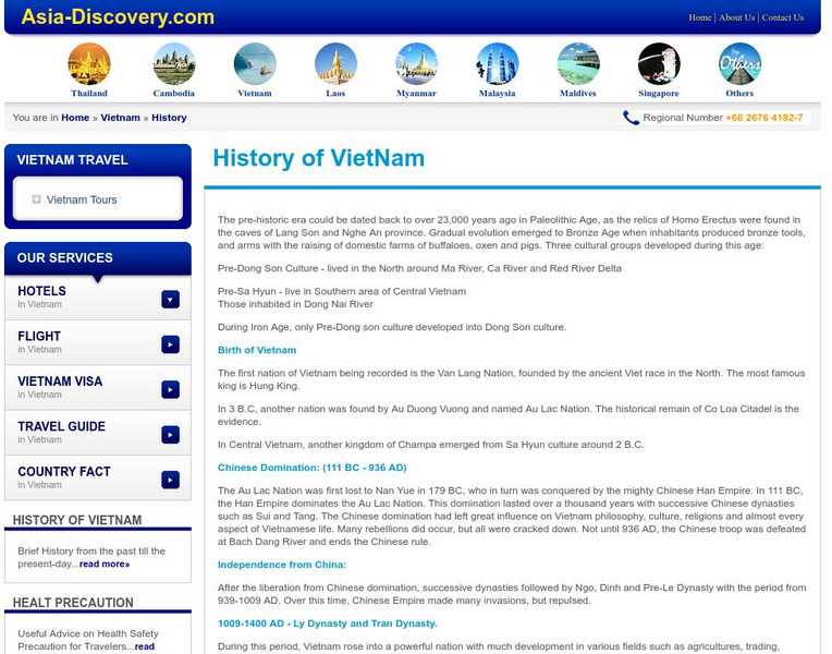 Asia Discovery: Vietnam History Handout