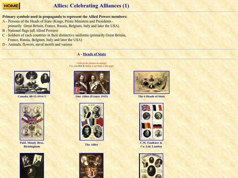Propaganda Postcards of the Great War: Allies: Celebrating Alliances (1) Website