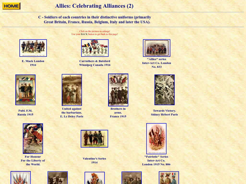 Propaganda Postcards of the Great War: Allies: Celebrating Alliances (2) Website