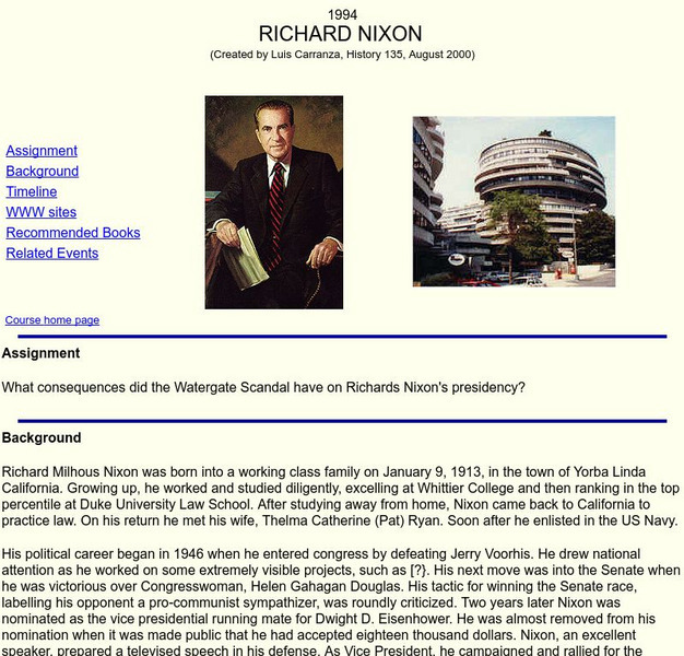 Nvcc: Richard M. Nixon Website Nvcc: Richard M. Nixon Website