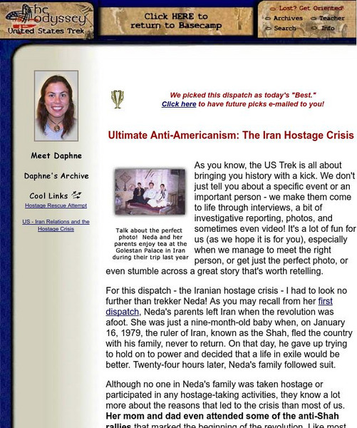 The Odyssey: Us Trek: Ultimate Anti Americanism: The Iran Hostage Crisis Article The Odyssey: Us Trek: Ultimate Anti Americanism: The Iran Hostage Crisis Article
