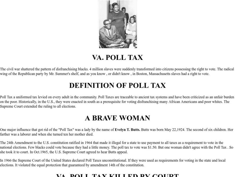 Melanet.com: Va. Poll Tax Handout Melanet.com: Va. Poll Tax Handout