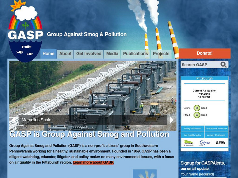 Gasp: Group Against Smog and Pollution Website