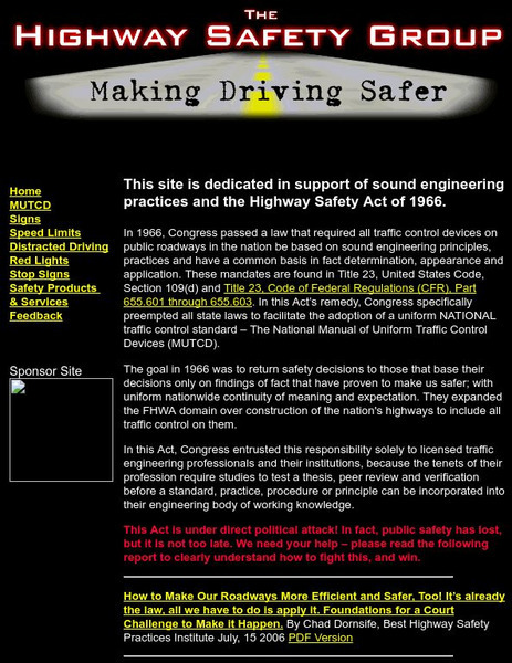 The Highway Safety Group Activity The Highway Safety Group Activity