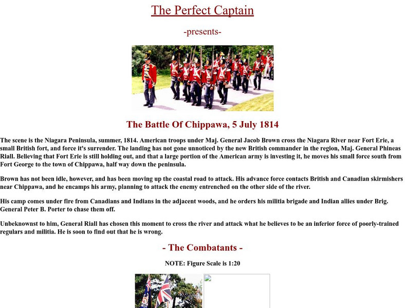 The Perfect Captain: The Battle of Chippawa, 5 July 1814 Website