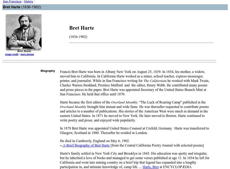 Z Publishing: Bret Harte (1836 1902) Handout
