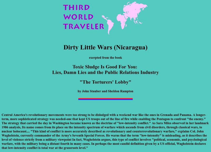 Dirty Little Wars (Nicaragua) Handout Dirty Little Wars (Nicaragua) Handout