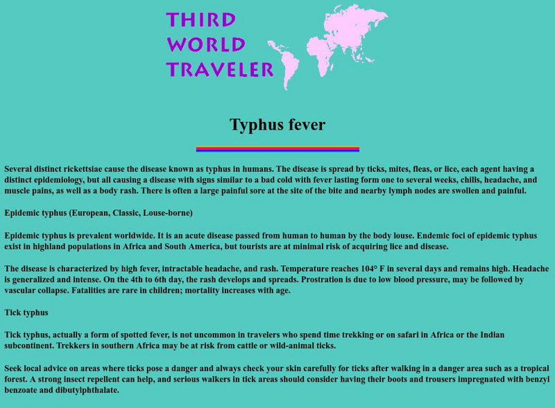 Typhus Fever Handout