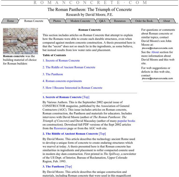 Concrete and the Pantheon Handout Concrete and the Pantheon Handout