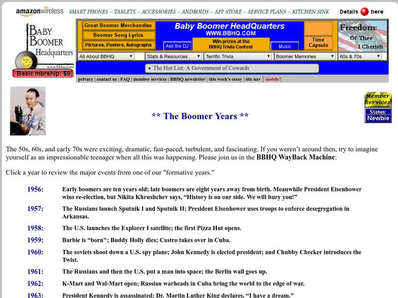 The Boomer Years Handout The Boomer Years Handout