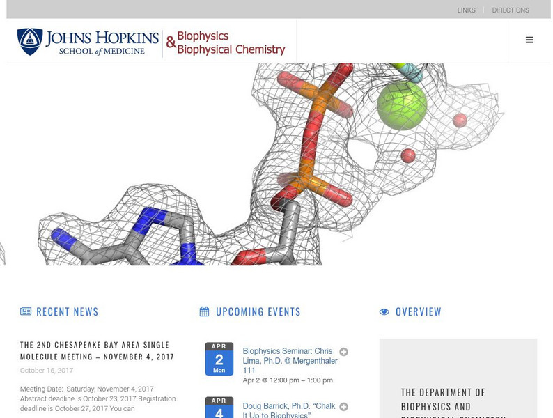 Department of Biophysics & Biophysical Chemistry Website Department of Biophysics & Biophysical Chemistry Website