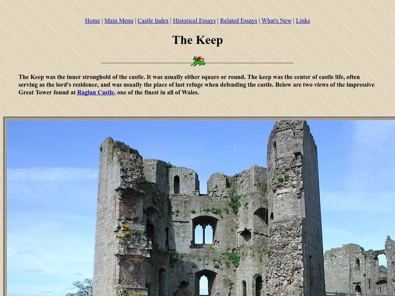 Castle wales.com: The Keep Handout