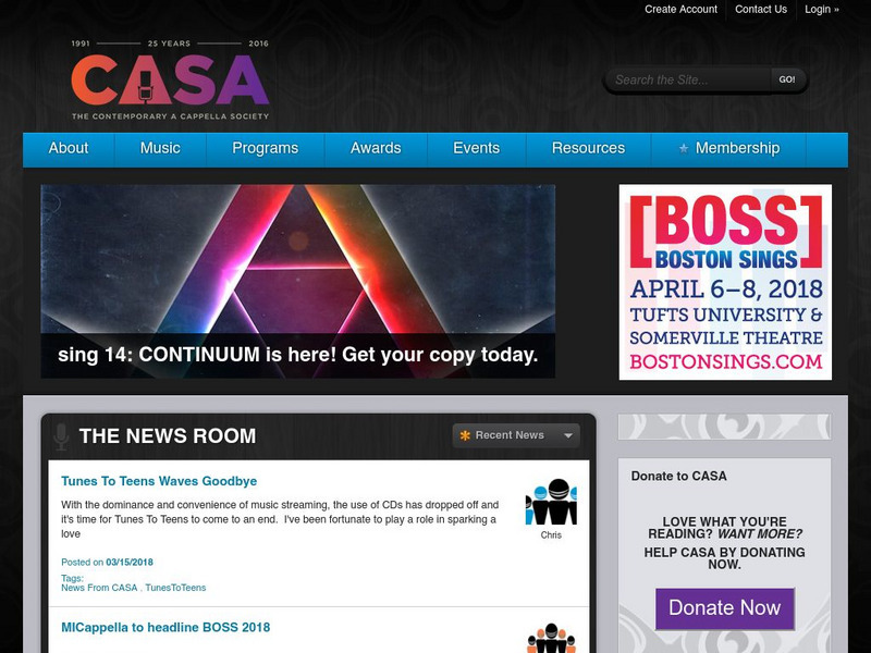 The Contemporary a Cappella Society: A Cappella Almanac Website The Contemporary a Cappella Society: A Cappella Almanac Website