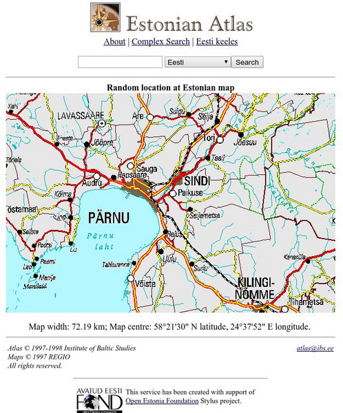 Estonian Atlas Graphic Estonian Atlas Graphic