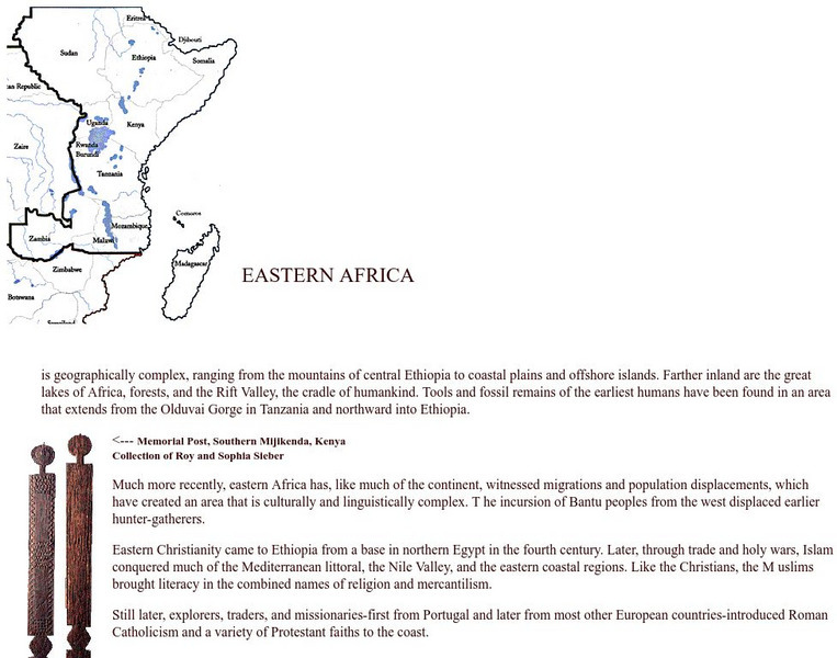 Guggenheim Museum: Africa: Eastern Africa Handout Guggenheim Museum: Africa: Eastern Africa Handout