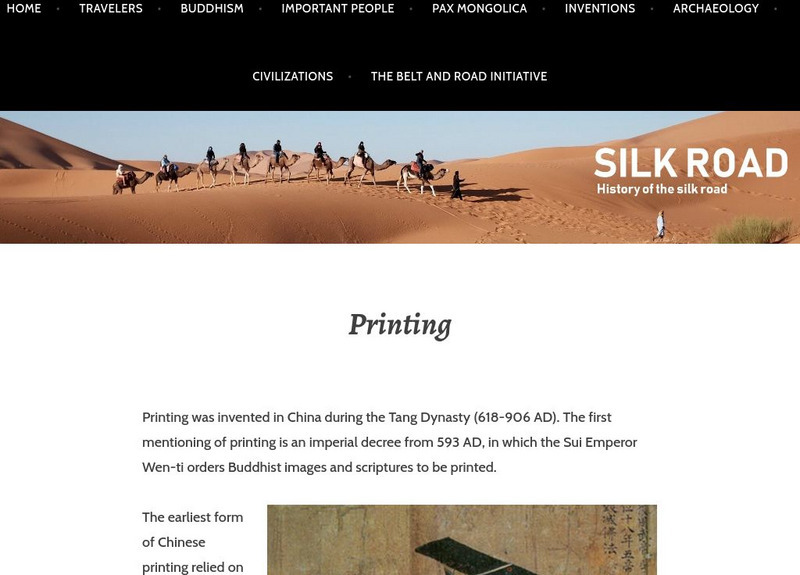 Silk Road Foundation: Printing Website Silk Road Foundation: Printing Website