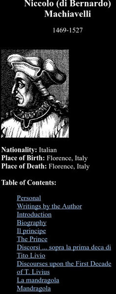 Brandeis University: Author Biographies: Niccolo (Di Bernardo) Machiavelli Activity Brandeis University: Author Biographies: Niccolo (Di Bernardo) Machiavelli Activity