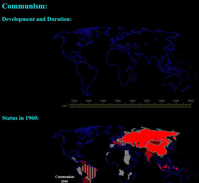 Communism: Development and Duration: Map Graphic Communism: Development and Duration: Map Graphic