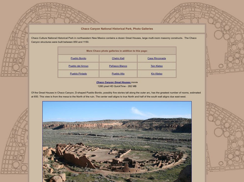 Chaco Canyon National Historic Park, a Photo Gallery Graphic Chaco Canyon National Historic Park, a Photo Gallery Graphic