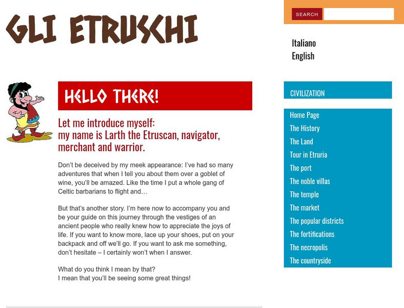 The Etruscan Virtual Museum Website The Etruscan Virtual Museum Website