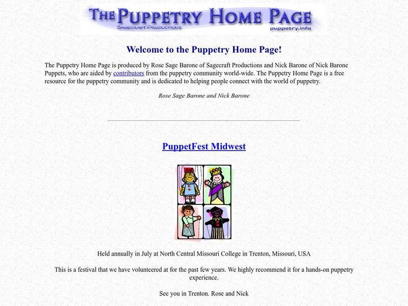 The Puppetry Home Page Website The Puppetry Home Page Website