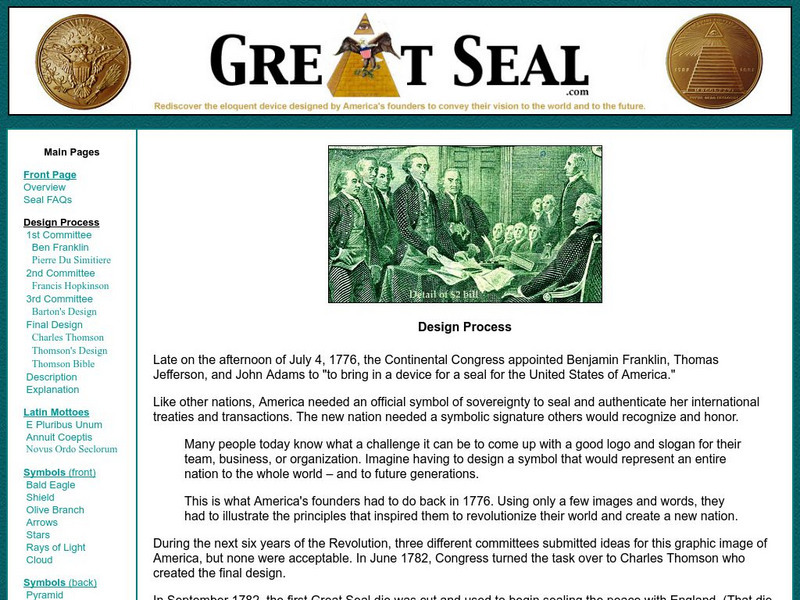 Creating the Great Seal of the United States: 1776 1782 Website Creating the Great Seal of the United States: 1776 1782 Website
