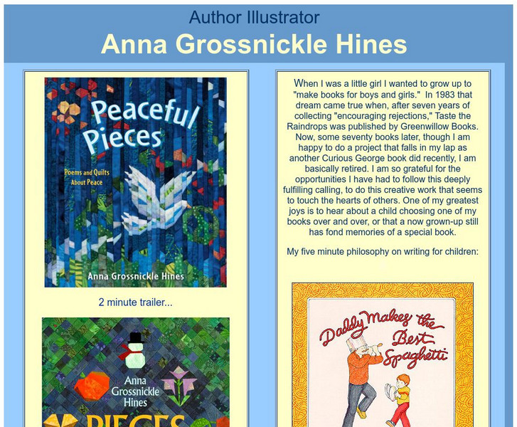 Anna Grossnickle Hines:author and Illustrator Website Anna Grossnickle Hines:author and Illustrator Website