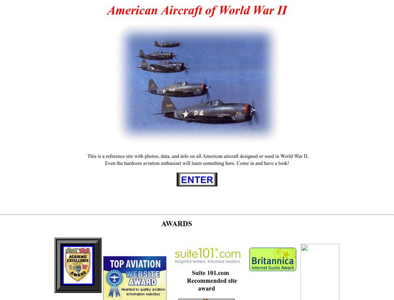 Dave's Warbirds: American Aircraft of World War Ii Website Dave's Warbirds: American Aircraft of World War Ii Website
