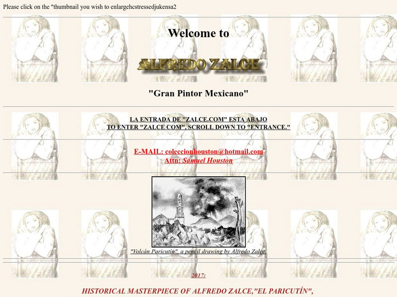 Alfredo Zalce "Gran Artista Mexicano" Handout Alfredo Zalce "Gran Artista Mexicano" Handout