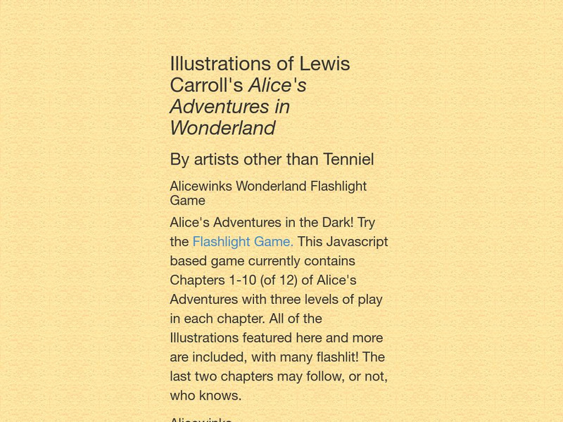Illustrations of Alice's Adventures in Wonderland Website Illustrations of Alice's Adventures in Wonderland Website