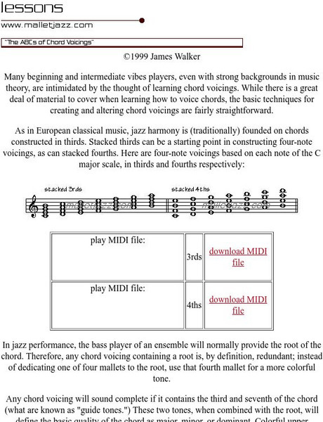 The Abc's of Chord Voicings Article