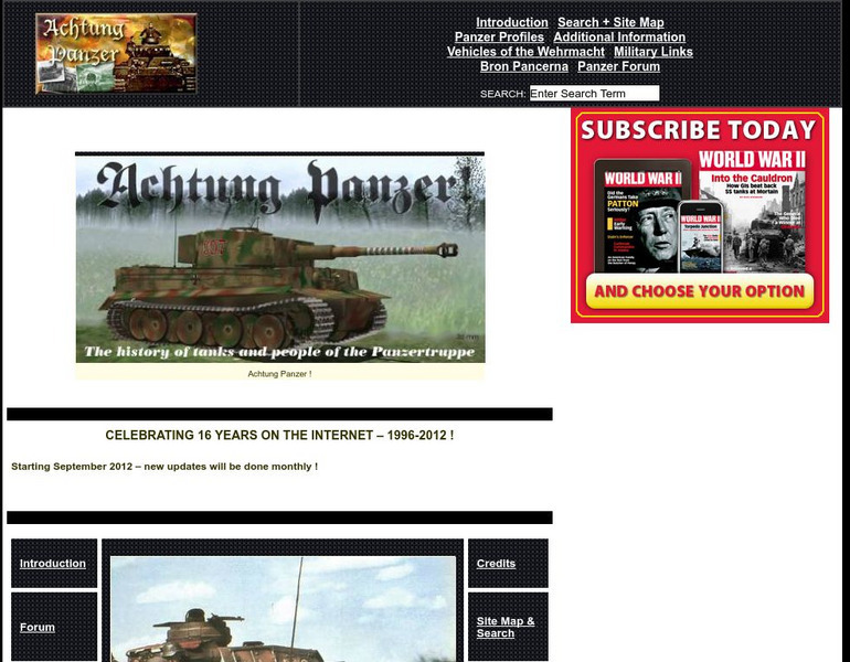 Actung Panzer: German Tanks in Ww2 Handout Actung Panzer: German Tanks in Ww2 Handout
