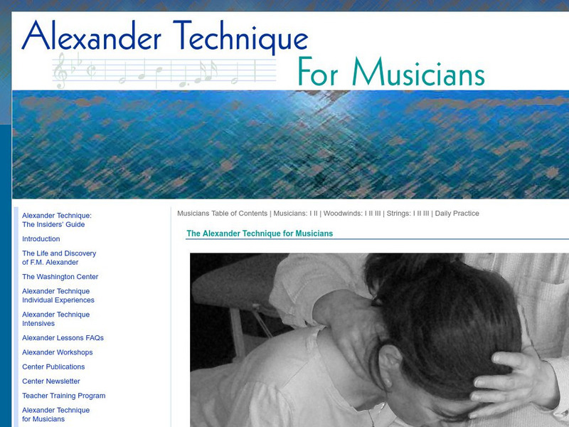 Alexander Technique for Musicians Website Alexander Technique for Musicians Website