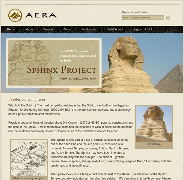 Ancient Egypt Research Associates: Sphinx Project Interactive Ancient Egypt Research Associates: Sphinx Project Interactive