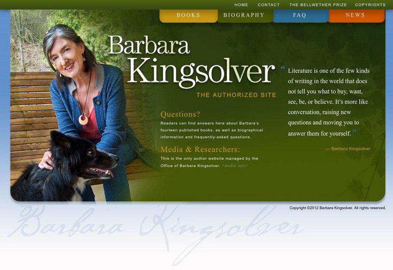 Barbara Kingsolver (Official Website) Website Barbara Kingsolver (Official Website) Website