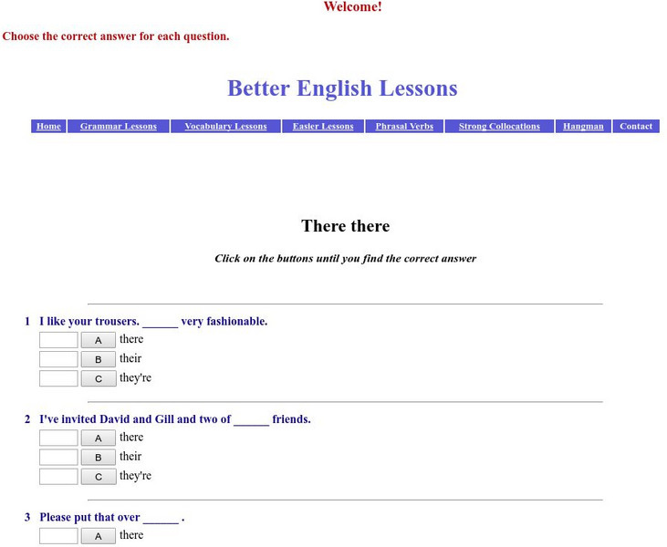 Pearson and Caroline Brown: Better English Lessons: There There Unknown Type Pearson and Caroline Brown: Better English Lessons: There There Unknown Type