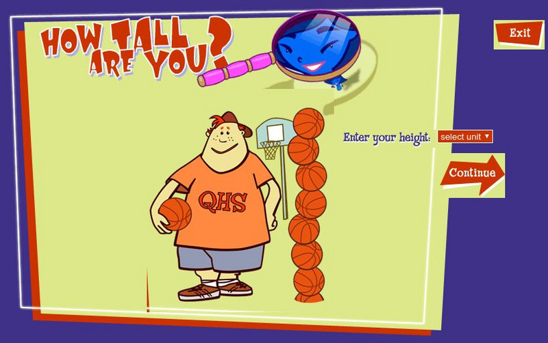 University of Kansas: Quarked!: How Tall Are You? Interactive