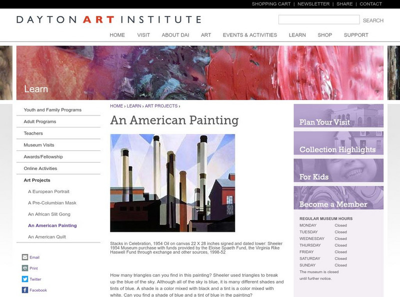 Dayton Art Institute: An American Painting Activity Dayton Art Institute: An American Painting Activity
