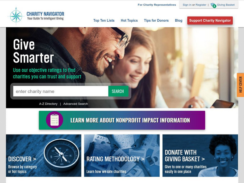 Charity Navigator Website Charity Navigator Website